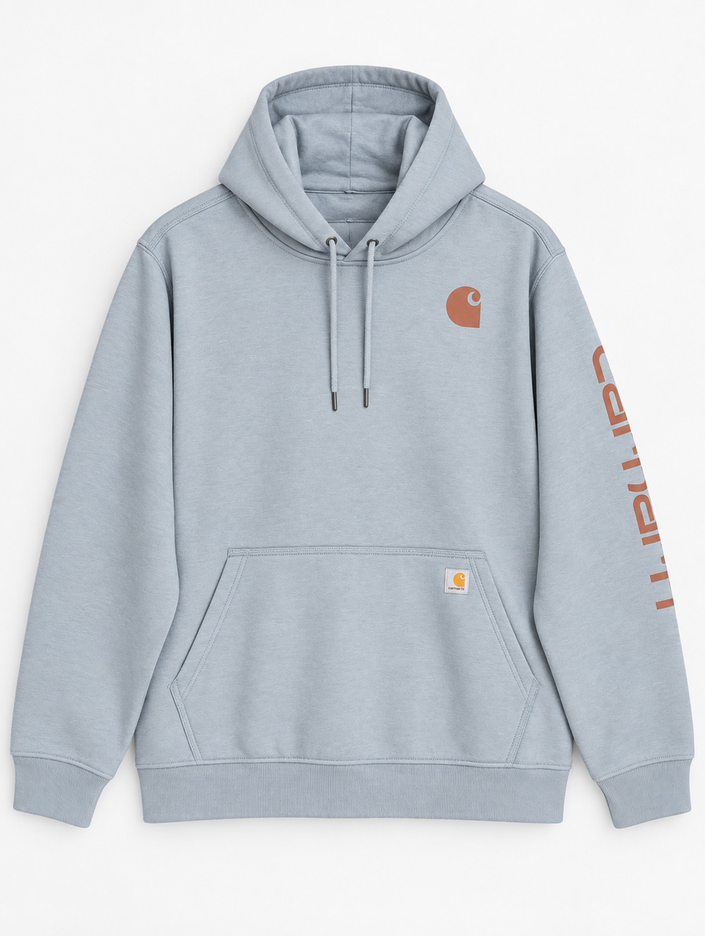 Carhartt Iconic Clarksburg Logo Hoodie Womens 3XL Light Blue 102791 NWT